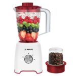 AMVO YT-138 Multi-function Blender 2 In 1 With Grinder Machines 1.6L-350W- Red