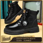 ASHION FASHION Martin Boots – Sleek, Durable & Stylish Footwear for Any Occasion - Black