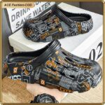 ASHION Men's Printed Breathable Clogs, Lightweight Slip-On Sandals With Non-Slip Sole