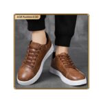 ASHION Men's Thick Sole Shoes Casual Fashion - Stylish, Durable, And Lightweight - Brown