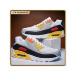 ASHION Premium Unisex Sneakers with Breathable Mesh PU Cushion Sole Anti-Slip Design - Multicolor