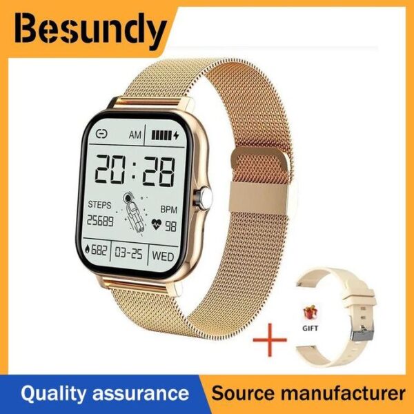 Besundy New Y13 1.83 Inch Multiple Sports Smart Watch Bluetooth Talking Blood Oxygen Monitor Smart Watch for Women Men Holiday Gift