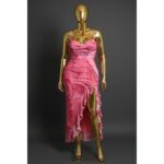 Bianca Abstract Maxi Dress - Pink