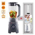 Binatone 1.5L - Durable Electric Blender - 0.5L - Smoothie Maker - Black + Kettle & Bread Slicer