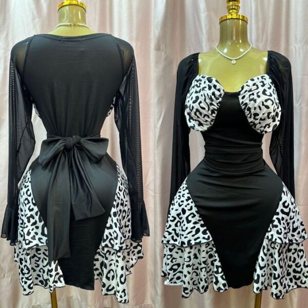 Black and white dress