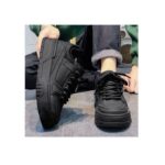 BLWOENS Men's Casual Sneakers Lace-up Skate Shoes Comfortable Retro Fashion Sneakers-Black
