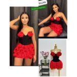 Bodycon straight dress-red