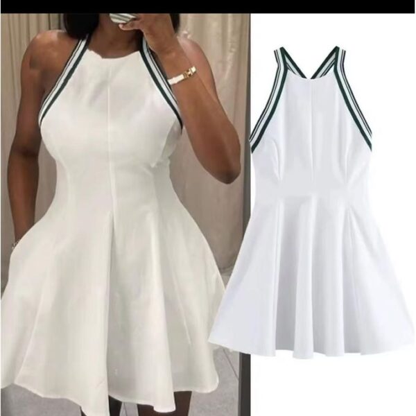 Casual sleeveless backless