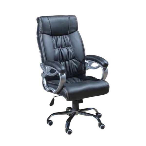 C.E.O Executive Leather Swivel Office Chair - Black