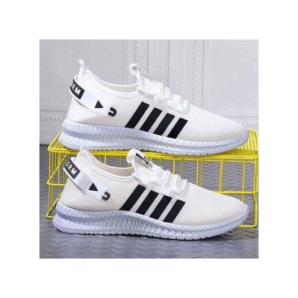 CFZIYOU Fashion 2024 Men's Sneakers Breathable Sports Shoes Lightweight Running Sneakers- White