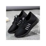 CFZIYOU Fashion Mens Sneakers Non Slip Lightweight Breathable Running Shoes - Black/White