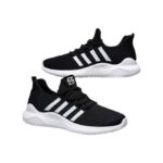CFZIYOU Mens Sneakers Non Slip Lightweight Breathable Running Shoes - Black