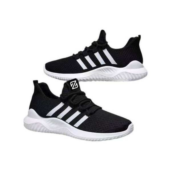 CFZIYOU Mens Sneakers Non Slip Lightweight Breathable Running Shoes - Black