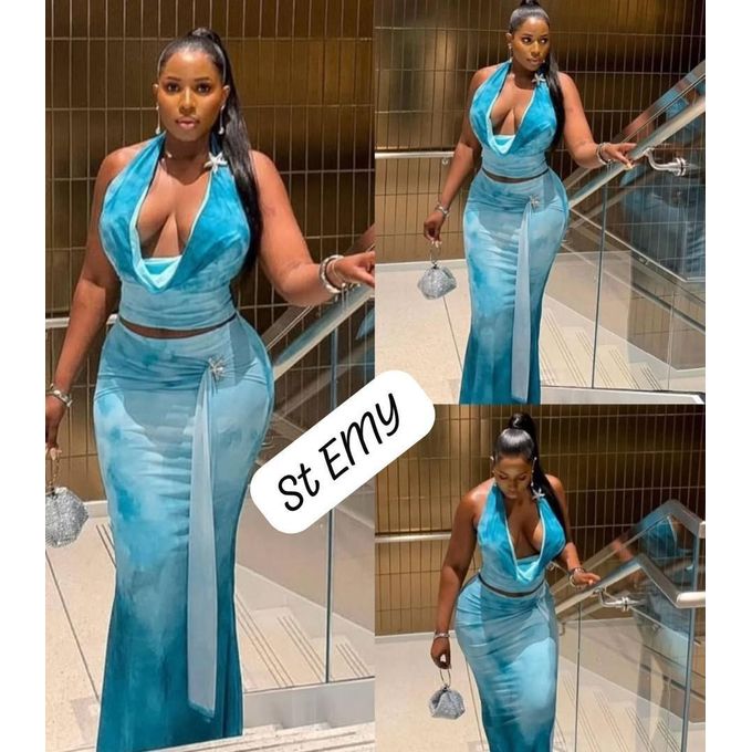 Classy skirt and top-blue Classy skirt and top-blue