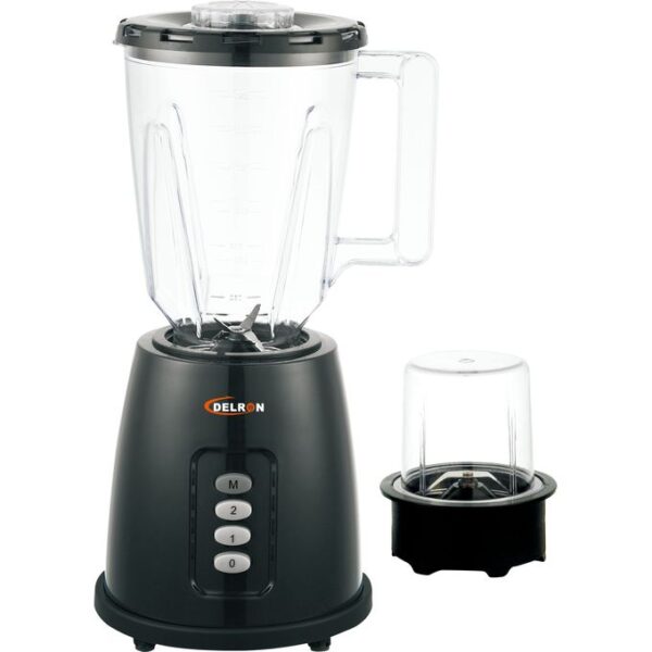 Delron DB-202 2in1 Blender Unbreakable Jar - 1.5Litres - Black