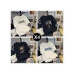 Dou-color Men's 4in1 T-Shirt Trendy Multi-Piece Pent Sleeve Set