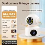 Dual Lens-Indoor Security Camera-with Motion Tracking
