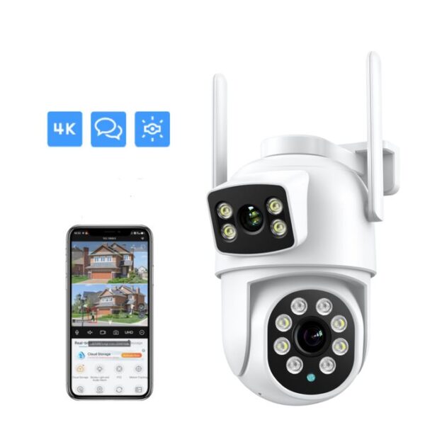 Dual Lens PTZ WiFi Security Camera