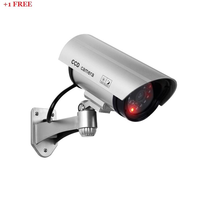 Dummy Fake CCTV Camera Waterproof - Buy 1 Piece, Get 1 Piece Free - Grey Dummy Fake CCTV Camera Waterproof - Buy 1 Piece, Get 1 Piece Free - Grey