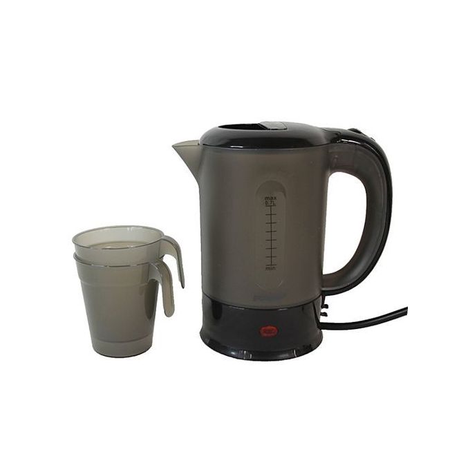 Electric Travel Kettle + 2 Cups - 500ml - Black Electric Travel Kettle + 2 Cups - 500ml - Black