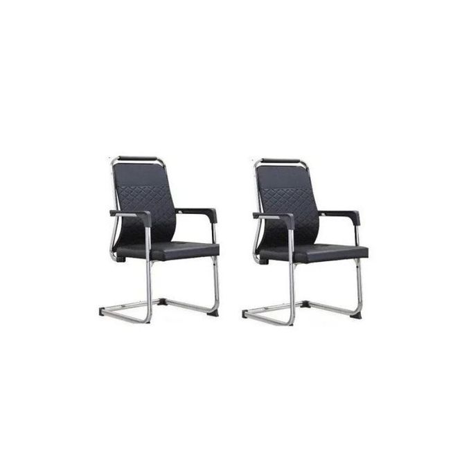 Executive Conference/Visitors Office Chair 2-Set - Black Executive Conference/Visitors Office Chair 2-Set - Black
