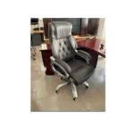 Executive Reclining Quality Leather Office Comfort Chair - Black