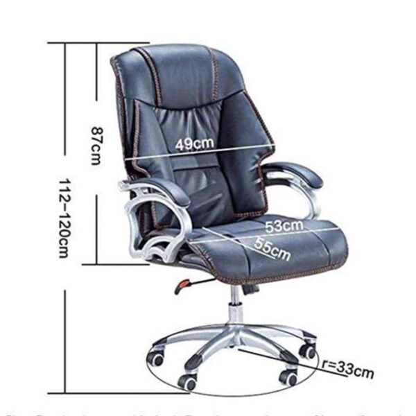 Executive Swivel Adjustable Chair - Black