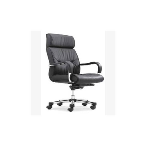 Exquisite CEO Leather Office Chair - Black