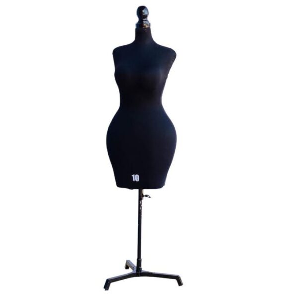 Female mannequin with no head and hands Black - 10curvy
