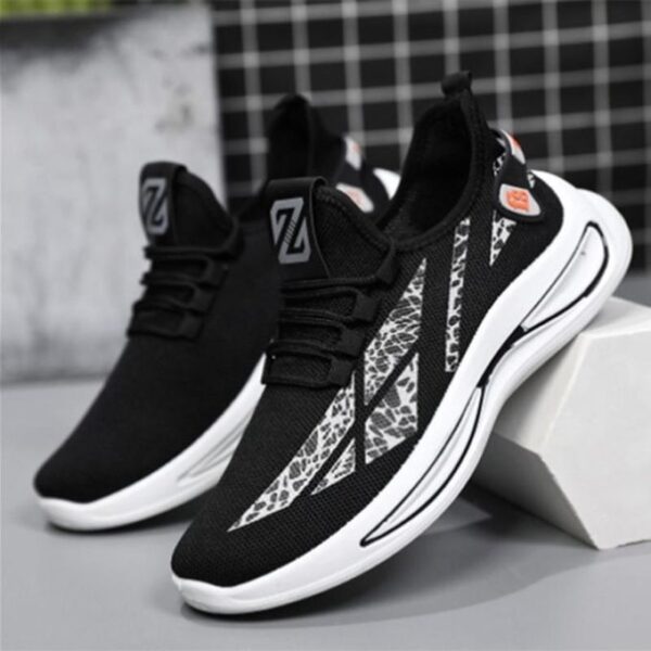 FUXING FASHION men shoes men sneakers shoes for men - Black