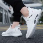 FUXING FASHION men shoes men sneakers shoes for - White