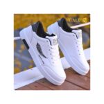 GALUIN New fashion white shoes men's low-top breathable lightweight sneakers-white