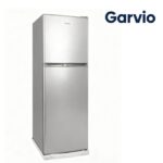 Garvio Fridge GHBX-130A Double Door -110 Liters Refrigerator with Freezer, 2 Doors Fridge, Energy-efficient,Temperature Adjustable, for Kitchen, Office, Dorm Refrigerator-silver