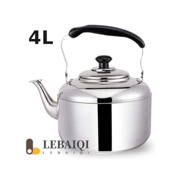 Gas Stove Whistling Kettle - 4 Litre - Silver