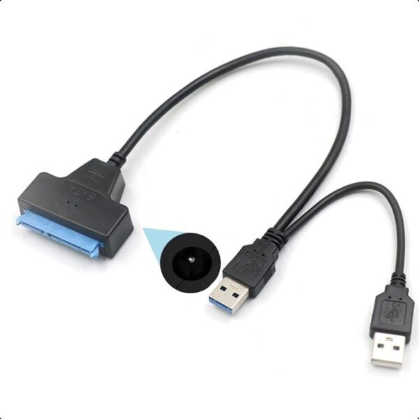 Genera 2-in-1 USB 3.0 SATA (2.5 inch & 3.5 inch) Adapter - Black