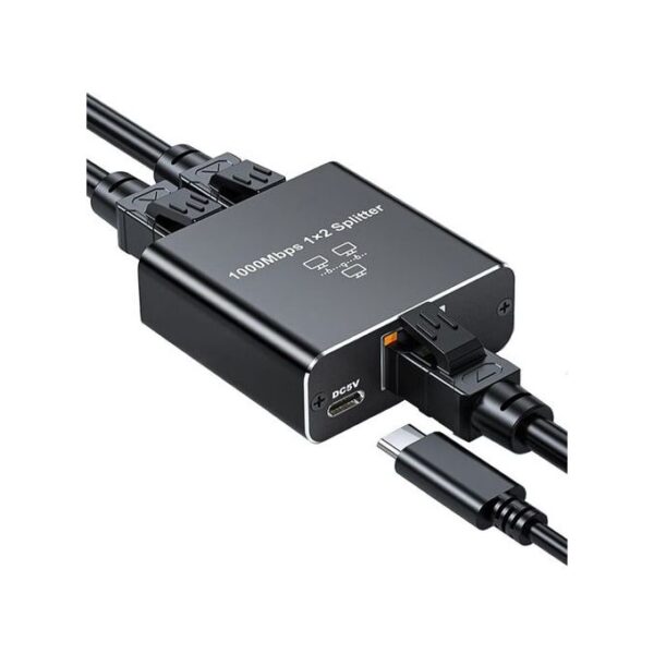 Gigabit Network Connector Two-way Splitter Switch