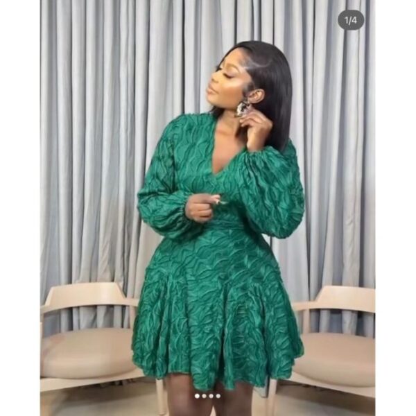 Green classy top and skirt