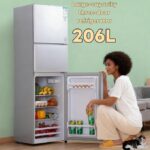 Haier 206L Triple Door Refrigerator Energy Star Certified, Spacious Freezer & Fresh Zone Fast Cooling, Low Noise Ideal for Family Kitchen Fridge 1st Grade Energy Efficiency,...
