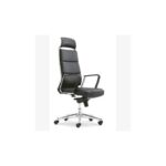 High Back Pu Leather Executive Swivel Office Chair - Black