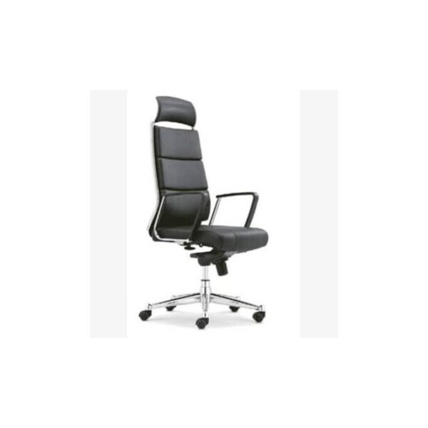High Back Pu Leather Executive Swivel Office Chair - Black