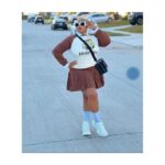 High school dress-brown