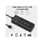High Speed 4 Port USB 3.0 Multi HUB Splitter Expansion USB