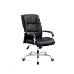 Home & Office Executive Swivel Leather Chair - Black