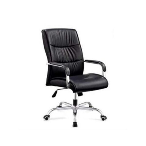 Home & Office Executive Swivel Leather Chair - Black