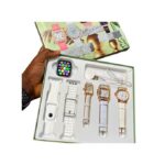 I-530 Smart Watch that comes with 3 Female Quartz Leather Watches - White