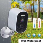 IP66 Waterproof Outdoor Security Camera - Black/White