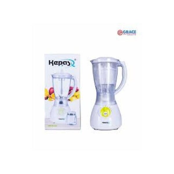Kepas Electric Blender with Grinder - 1.5 Litre - white