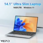 Ultra Slim Laptop 14.1" 16GB RAM 2TB SSD Intel N3700 Gaming PC 1920*1080 Display Office Study Computer PC Windows 11 Pro
