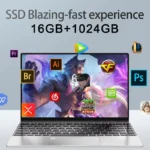 Ultra Slim Laptop 14.1" 16GB RAM 2TB SSD Intel N3700 Gaming PC 1920*1080 Display Office Study Computer PC Windows 11 Pro - Image 4