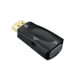 HDMI-compatible Male to VGA Female Adapter Audio Cable Converter FHD 1080P 720P 480P
